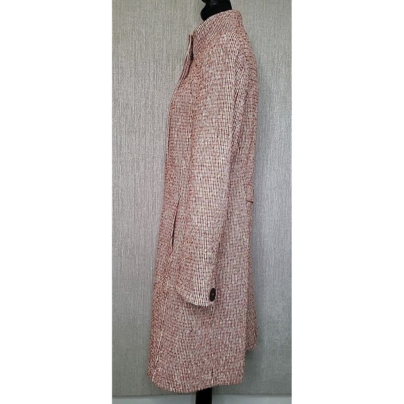 Max & Co Wool Blend Tweed Long Coat Womens 12 Classic Winter Made in Italy Retro - Picture 6 of 15